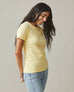 Women's Premium Slub Crew Tee - Mellow Yellow